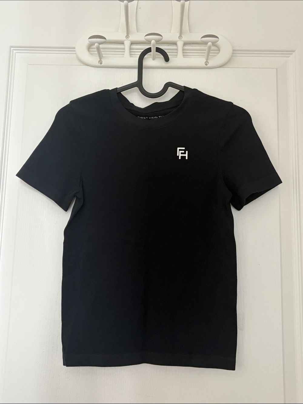 Classic Black Short Sleeve Tee with Subtle Logo